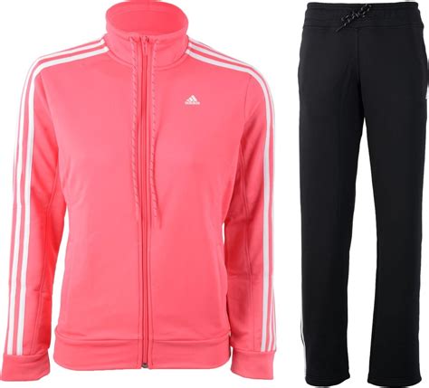 adidas pak zwart wit dames|adidas joggingpakken.